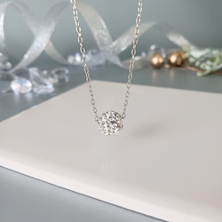 Creema限定新春福袋〈梅〉パヴェボールがキラリ✧⁠*⁠。ネックレス·痛くないイヤリングセット/金アレ対応/c020 13枚目の画像