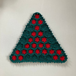 コットン100% かぎ針編みのマルチマット クリスマス カーペット・絨毯