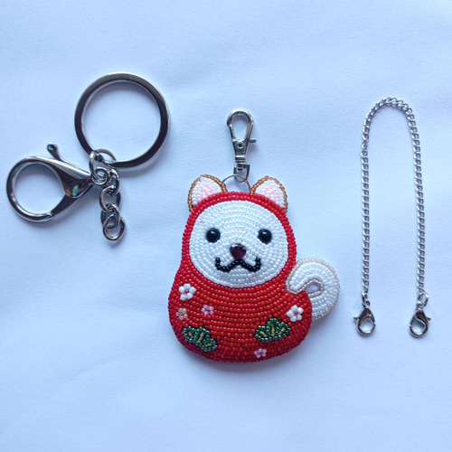 【No.71】華くじら　薔薇入　チャーム　キーホルダー　マグネット　置物 No.71】華くじら 薔薇入 チャーム キーホルダー マグネット 置物