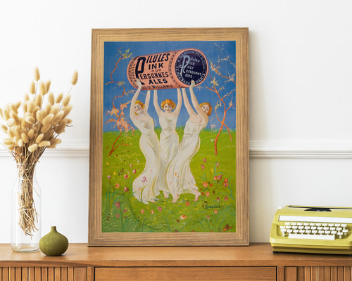 美品　絵画　ポスターアート　額絵　額縁　アンティーク　レトロ　ヴィンテージ 美品 絵画 ポスターアート 額絵 額縁 アンティーク レトロ