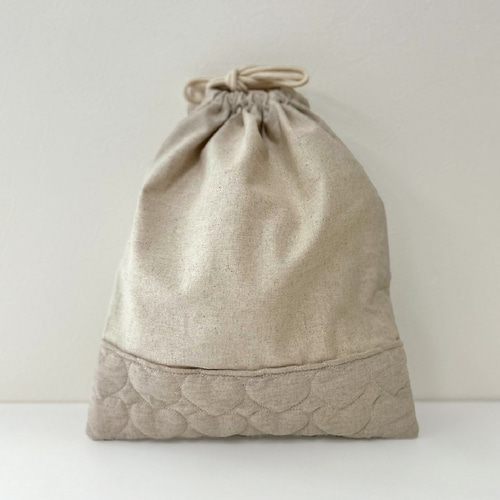 入園・入学》ハート×キルティング お着替え袋 体操服袋・お着替え袋