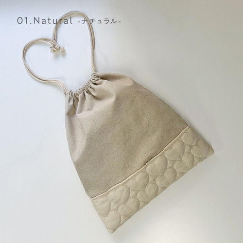 入園・入学》ハート×キルティング お着替え袋 体操服袋・お