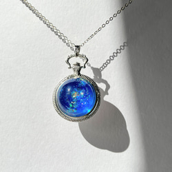 0.5mmマクラメ編み_カイヤナイトペンダント ネックレス・ペンダント