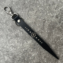 ホーウィンクロムエクセル キーホルダー キーリング スタッズ 茶芯