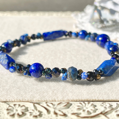 ラピスラズリ クマ ブレスレット ラピスラズリブレスレット-02 – Mays