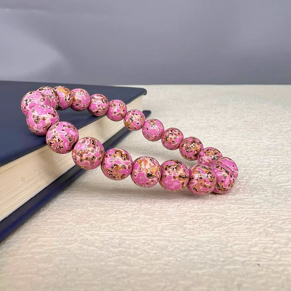 ハンドメイド ブレスレット バングル 漆器 漆塗り リストバンド 古代の技術 紫檀 螺鈿 オパール 誕生日 周年記念日