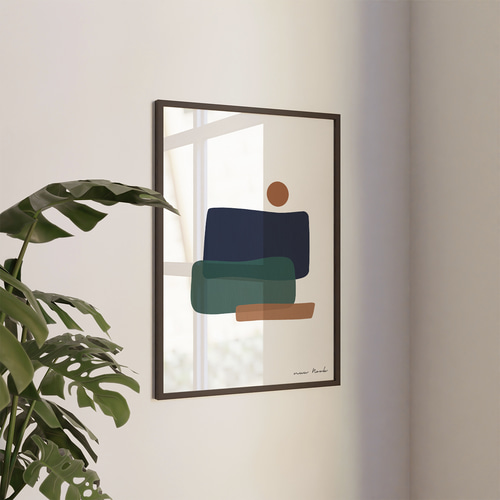 北欧ポスター【 Night Garden 】インテリア 抽象画 アート