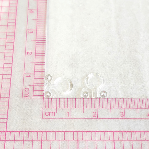 【20個】 丸玉＋カン付き  樹脂イヤリングパーツ  ノンホールピアス 2枚目の画像