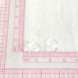 【20個】 5mmカップ皿  樹脂イヤリングパーツ  ノンホールピアス 2枚目の画像