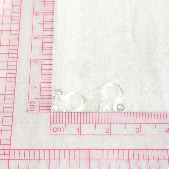 【20個】 5mmカップ皿  樹脂イヤリングパーツ  ノンホールピアス 2枚目の画像