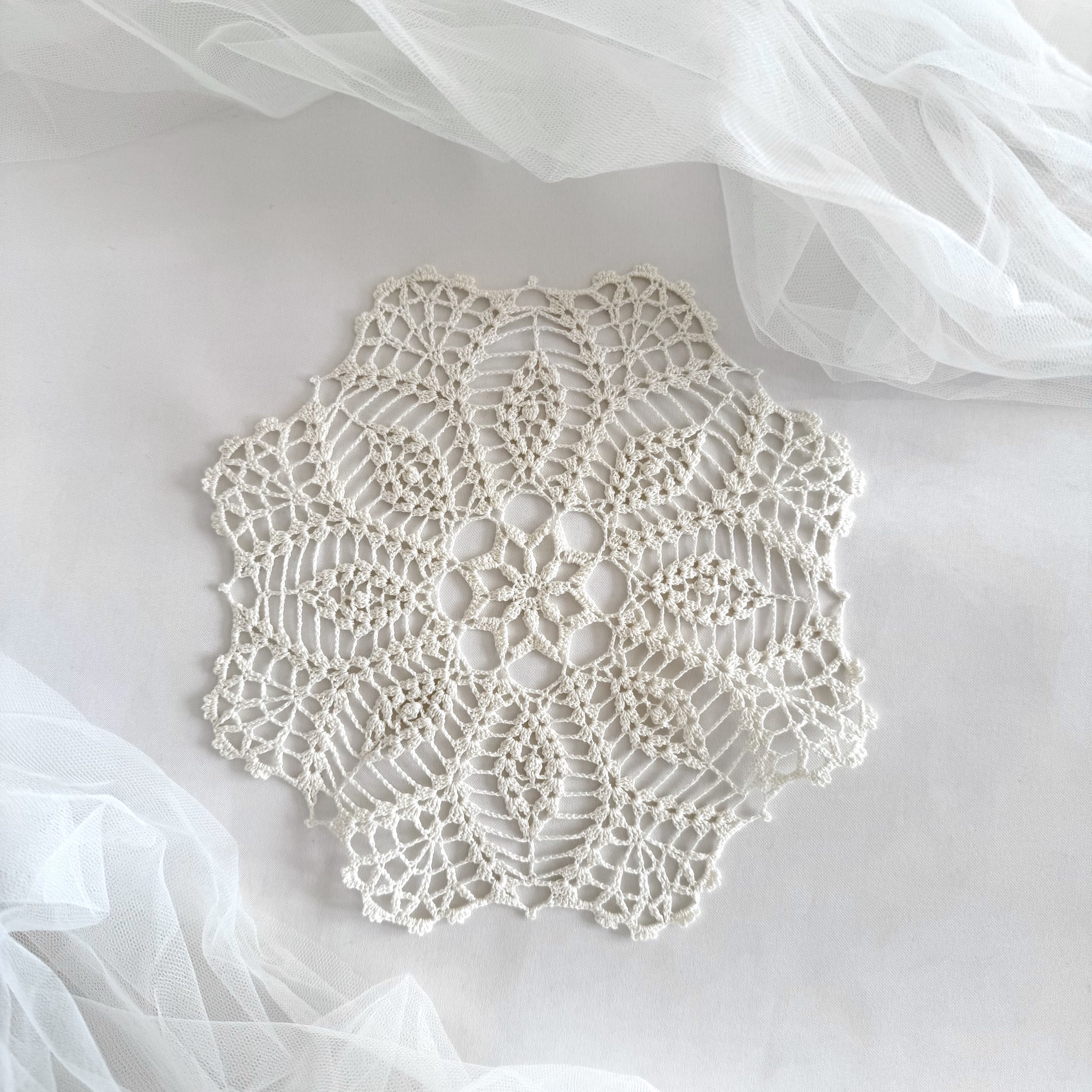 レース編みドイリー　もも様 新刊情報＞ 5月1日発売 𝗻𝗲𝘄