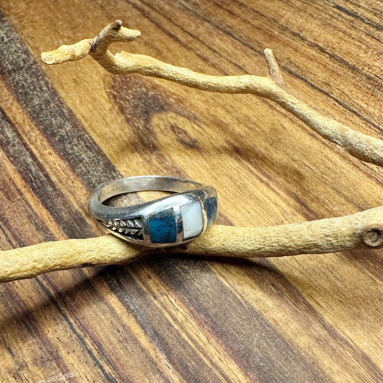 vintage silver 925 turquoise ring