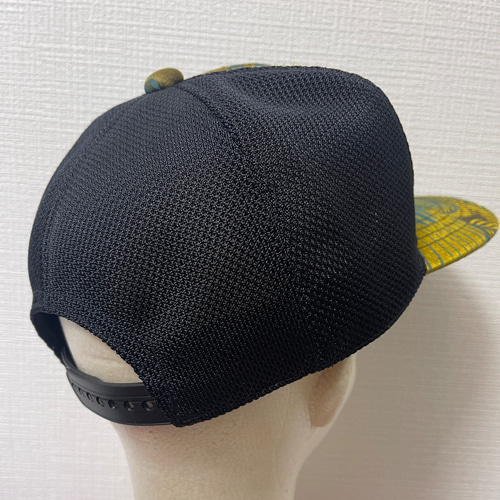 着物リメイク キャップ 帯地リメイク 鳳凰柄メッシュCap