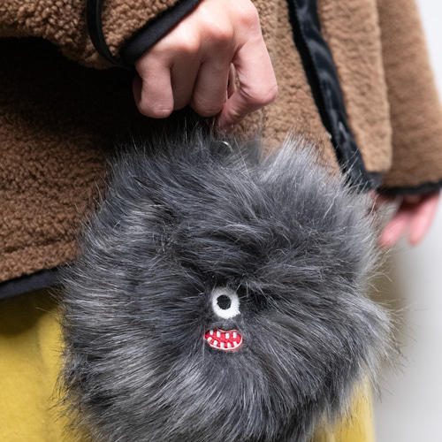 Paafy Nibbles ファー 刺繍 ポーチ honok トートバッグ honok（刺繍