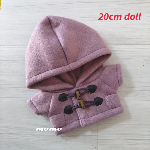セミオーダー】ぬいぐるみ服 着せ替え フリースダッフルコート セミオーダー】ぬいぐるみ服 着せ替え フリースダッフルコート