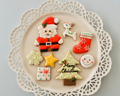 クリスマスアイシングクッキー 8枚入り クッキー Grace 通販 18598328