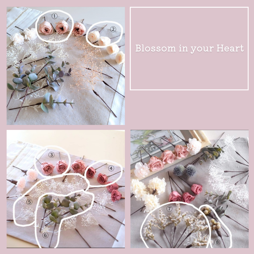 Koto様専用 お申込み欄⋆ アンティークピンク：ハーフツイン用ヘッドドレス《ワイヤー入りピック》