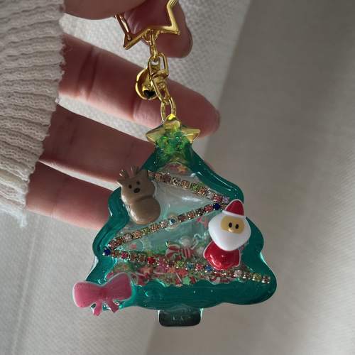 クリスマスツリー　キーホルダー fst94-1.jpg