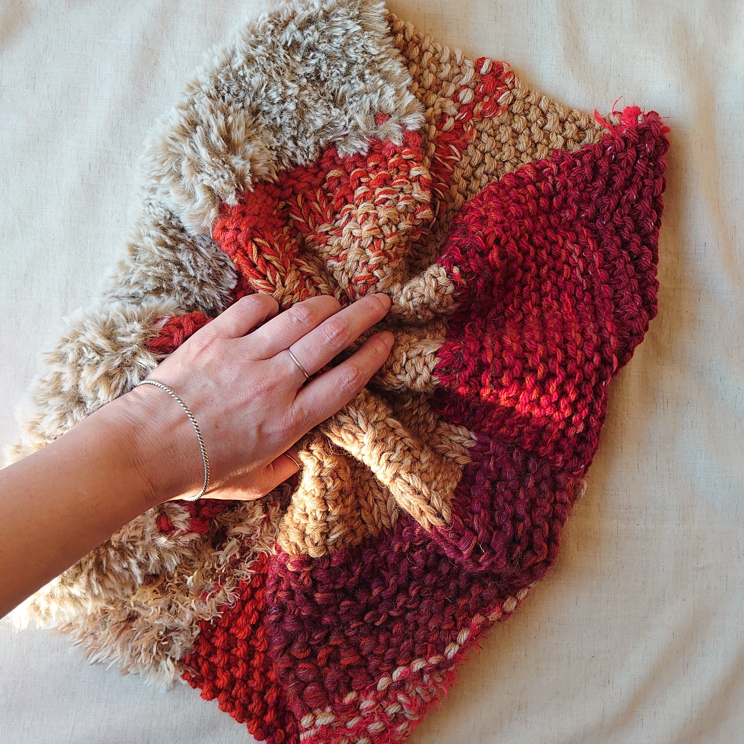 つぎはぎネックウォーマー/ストーヴ-Stove