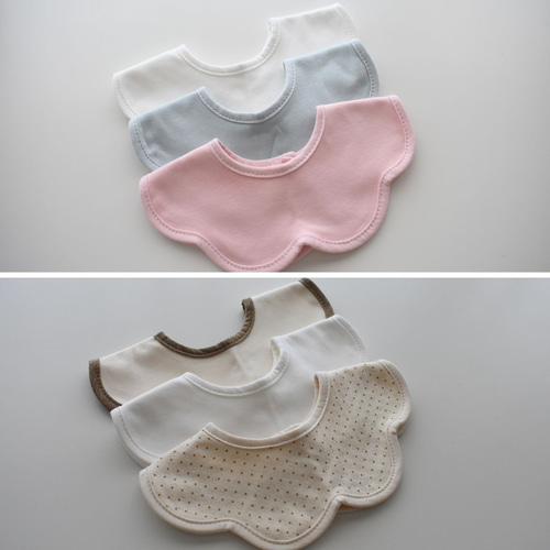 名入れスタイ　よだれかけ　ハンドメイド 楽天市場】刺繍 名入れ ツートンスタイ（0歳〜1歳用