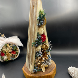 木の実デコのガーランド クリスマスオーナメントにも ホワイト