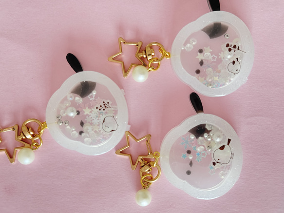 シマエナガ❁⃘*レジンキーホルダー レジン シマエナガ シャカシャカキーホルダー 【訳あり】 - メルカリ