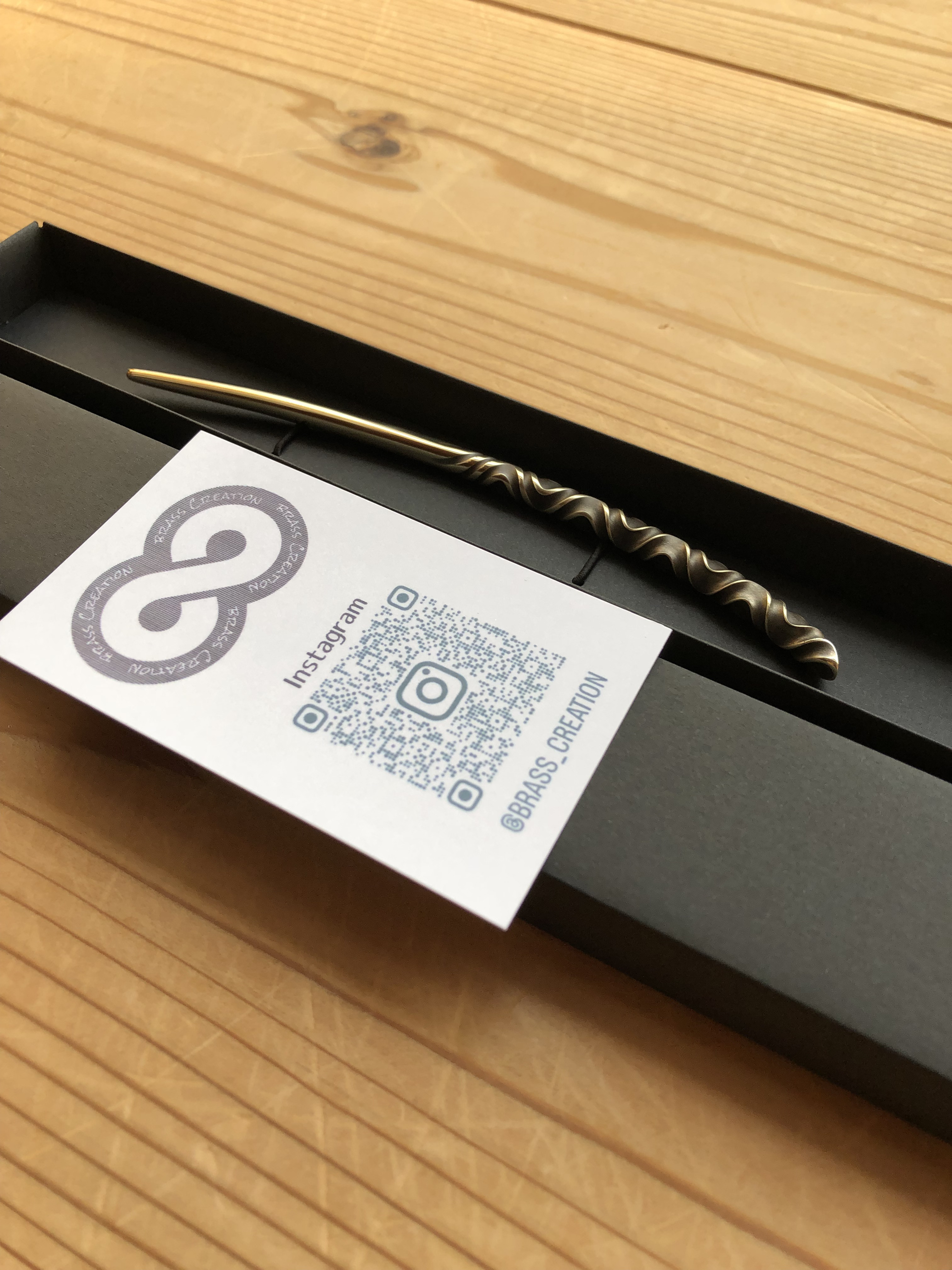 brass hair stick “Japanese sword” かんざし ヘアスティック