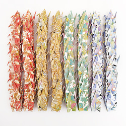 蒼衣　折り鶴15×15cm 15cm折紙使用 折り鶴【首折り】千代紙風柄 18羽 その他素材 鶴の