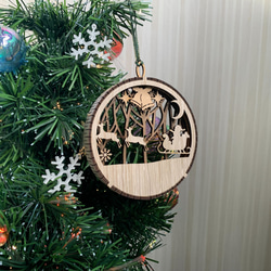 木のぬくもりが感じれる　クリスマス　ウッド　オーナメント「layer」 9枚目の画像