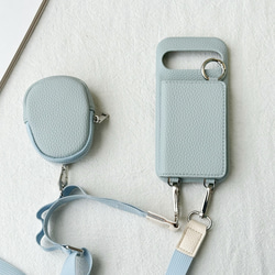 ミニポーチ付 Google Pixel 10 9 8 7 ケース スマホショルダー ミラー