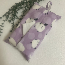 エコティッシュカバー☆マスクストッカー♪水玉☆シマエナガ♪5カラー 2枚目の画像