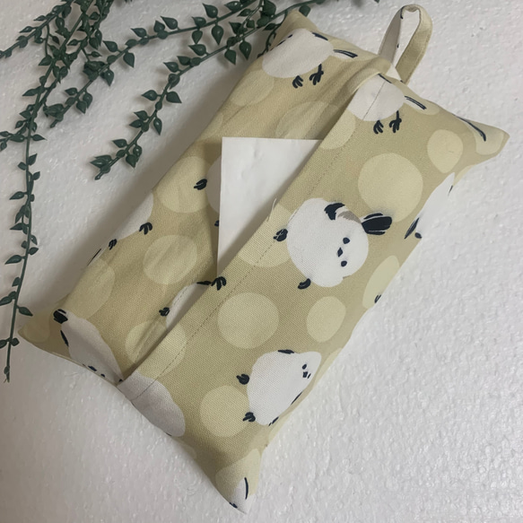 エコティッシュカバー☆マスクストッカー♪水玉☆シマエナガ♪5カラー 1枚目の画像