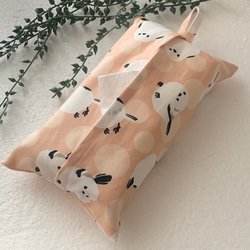 エコティッシュカバー☆マスクストッカー♪水玉☆シマエナガ♪5カラー 5枚目の画像