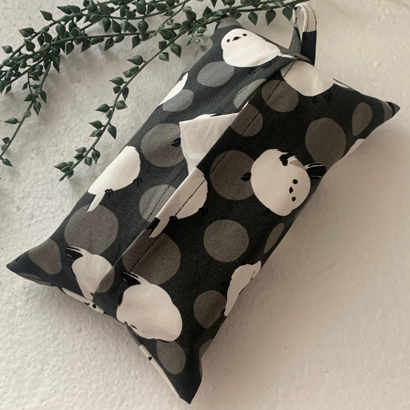 エコティッシュカバー☆マスクストッカー♪水玉☆シマエナガ♪5カラー 4枚目の画像