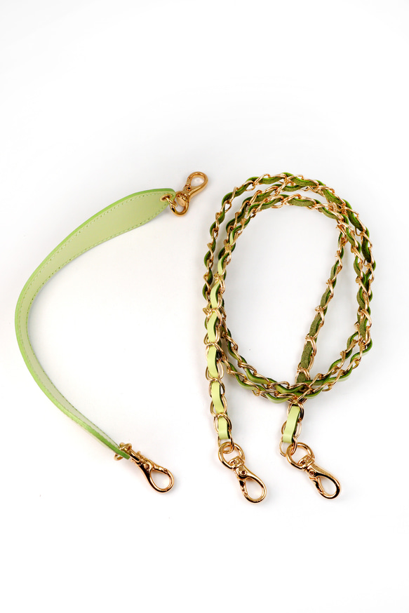 白苺がま口バッグ2WAY（牛革製） 6枚目の画像