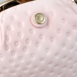 白苺がま口バッグ2WAY（牛革製） 8枚目の画像