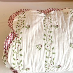 インド綿 藍染 ブロックプリント ベビーキルト その他インテリア雑貨