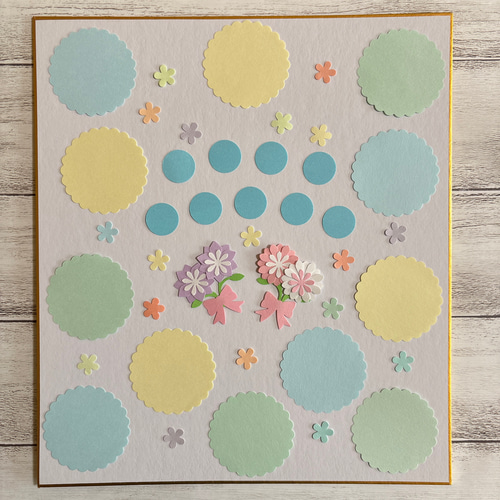 色紙なし】メッセージカード（花束付き）＆アレンジフラワー クラフト