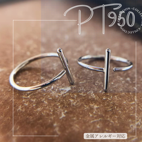 Pt950（片耳）純プラチナピアスPt950開口式フープピアスPt950