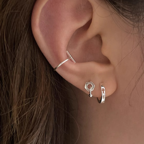 プラチナフープピアス　PT950 Pt950 プラチナ ダイヤモンド フープピアス 0.5ct