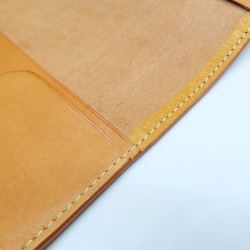 牛ヌメ革・ほぼ日weeks、weeks MEGA 用 手帳カバー （ケブラー糸ミシン縫製） 11枚目の画像