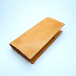 牛ヌメ革・ほぼ日weeks、weeks MEGA 用 手帳カバー （ケブラー糸ミシン縫製） 2枚目の画像