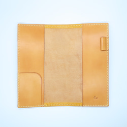 牛ヌメ革・ほぼ日weeks、weeks MEGA 用 手帳カバー （ケブラー糸ミシン縫製） 3枚目の画像