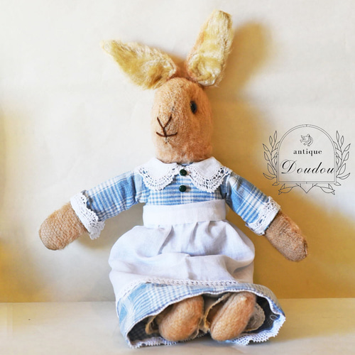 ☆アンティーク☆ イギリス ウサギのぬいぐるみ ドール 人形