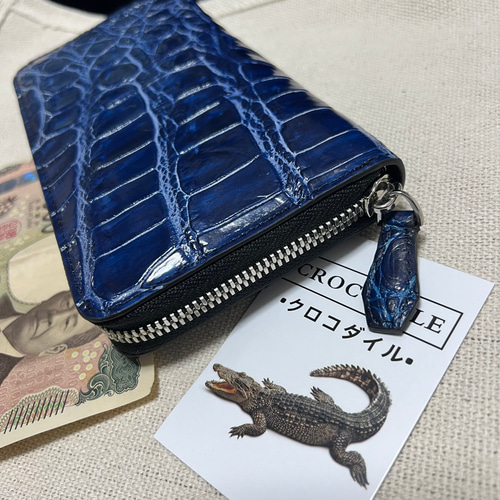 クロコダイル 長財布 大容量 カード１５枚 ワニ革 一枚革 証明付 ブラック 黒 f3ef7db806fd60e0144d5f70e1a814
