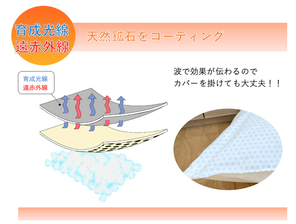 【ふとん屋さんが広げる輪】本物の羽毛を使ったなめらかクッション　ドーム型ダウンクッション　犬や猫に　ペットベッド 13枚目の画像