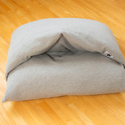 【ふとん屋さんが広げる輪】本物の羽毛を使ったなめらかクッション　ドーム型ダウンクッション　犬や猫に　ペットベッド 6枚目の画像