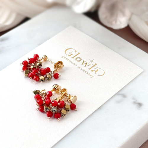 人気シリーズ】レッドコーラル・ヘマタイトのホリデーカラー16kgp