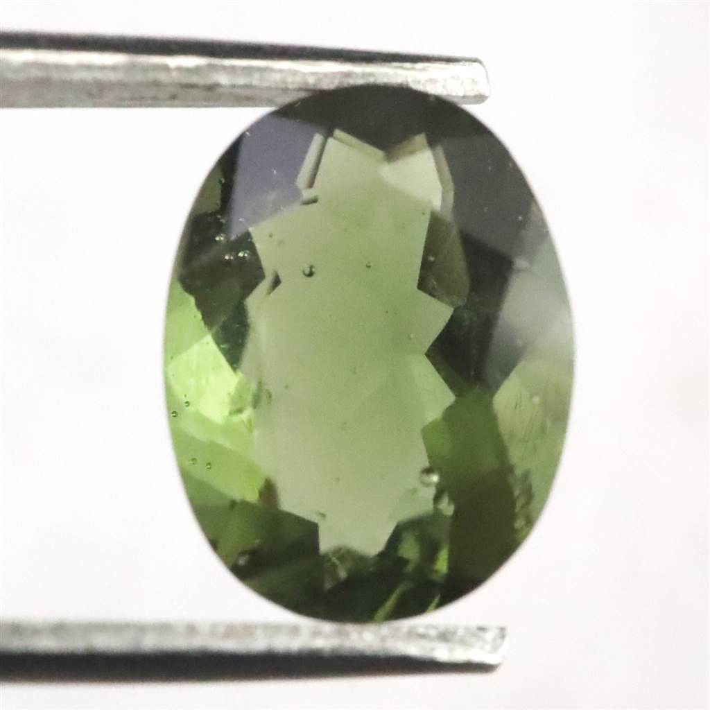 モルダバイト AAA 9.4mmオーバル ファセットカット ルース 1.76ct #34747