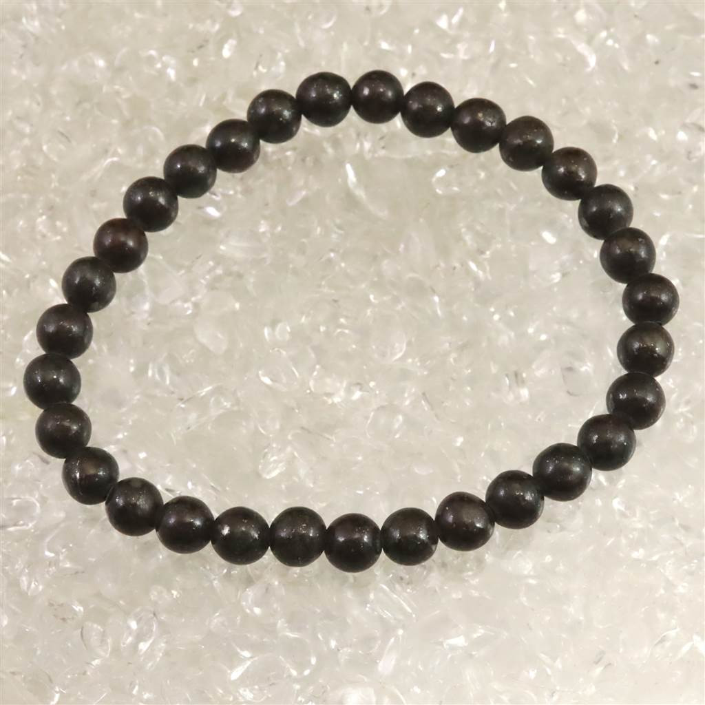 コンドライト隕石 石質隕石 6mm玉 ブレスレット 11.93g #82183